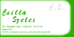 csilla szelei business card